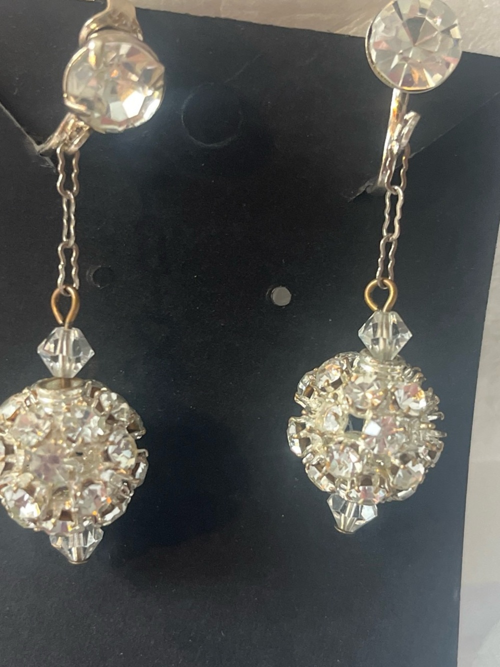 Vintage Ball Drop Earrings